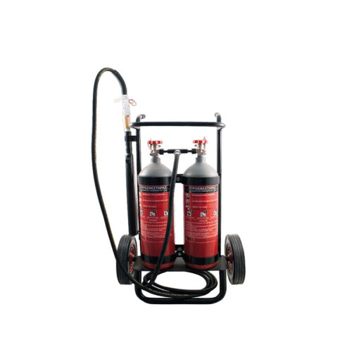 Τροχήλατος Πυροσβεστήρας 10Kg (2x5) CO2 - Image 1